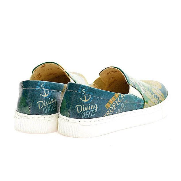  GOBY Diving Center Slip on Sneakers Shoes VN4004 Women Sneakers Shoes - Goby Shoes UK