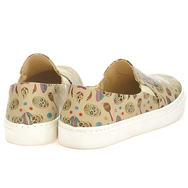  Goby VN4005 Skull Women Sneakers Shoes - Goby Shoes UK