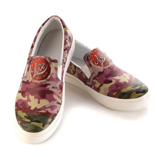  GOBY Camouflage Slip on Sneakers Shoes VN4006 Women Sneakers Shoes - Goby Shoes UK