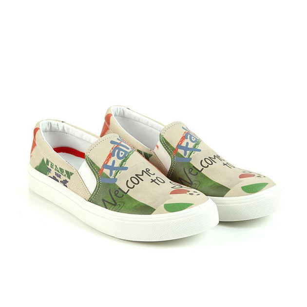  GOBY Italy Slip on Sneakers Shoes VN4017 Women Sneakers Shoes - Goby Shoes UK