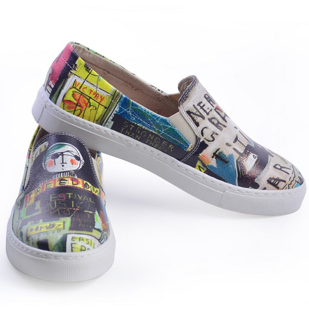  Goby VN4032 Graffiti Women Sneakers Shoes - Goby Shoes UK