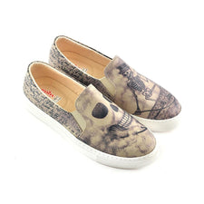  GOBY Handsome Skull Slip on Sneakers Shoes VN4043 Women Sneakers Shoes - Goby Shoes UK