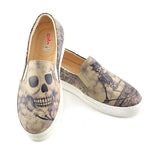  GOBY Handsome Skull Slip on Sneakers Shoes VN4043 Women Sneakers Shoes - Goby Shoes UK