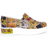  Goby VN4211 Pop Art Women Sneakers Shoes - Goby Shoes UK