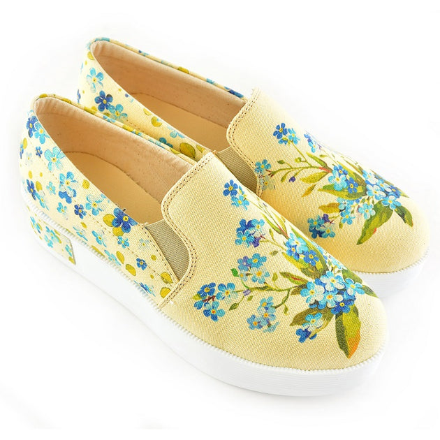 Goby VN4306 Flowers Women Sneakers Shoes - Goby Shoes UK