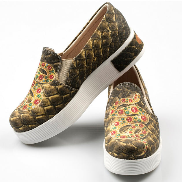  Goby VN4309 Snake Women Sneakers Shoes - Goby Shoes UK