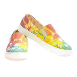  GOBY Colored Leaves Slip on Sneakers Shoes VN4402 Women Sneakers Shoes - Goby Shoes UK