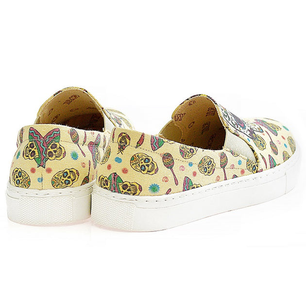  Goby VN4406 Skull Women Sneakers Shoes - Goby Shoes UK