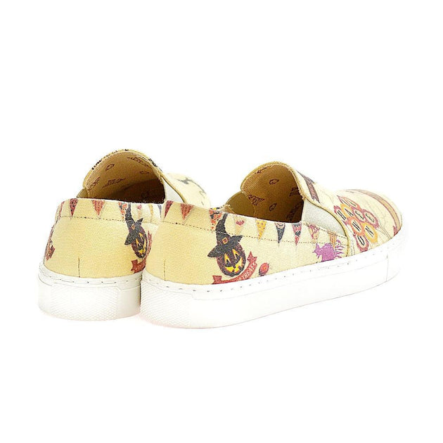  GOBY Halloween Slip on Sneakers Shoes VN4411 Women Sneakers Shoes - Goby Shoes UK
