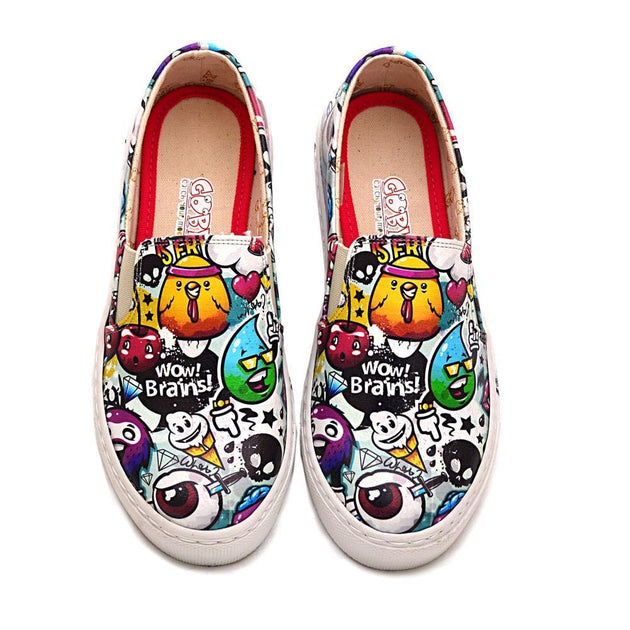 Wow Brains Slip on Sneakers Shoes VN4904