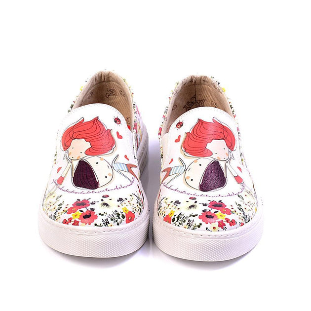  GOBY Cute Couple Slip on Sneakers Shoes VN4926 Women Sneakers Shoes - Goby Shoes UK