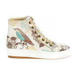 Flowers and Bird Sneaker Boots WCV2026
