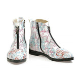  GOBY Flowers Short Boots WFER116 Women Short Boots Shoes - Goby Shoes UK