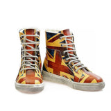  GOBY Flag Short Boots WJAS112 Women Short Boots Shoes - Goby Shoes UK