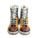  GOBY Pop Art Short Boots WJAS123 Women Boots Shoes - Goby Shoes UK
