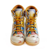  GOBY Grumpy Cats Short Boots WKAT115 Women Short Boots Shoes - Goby Shoes UK
