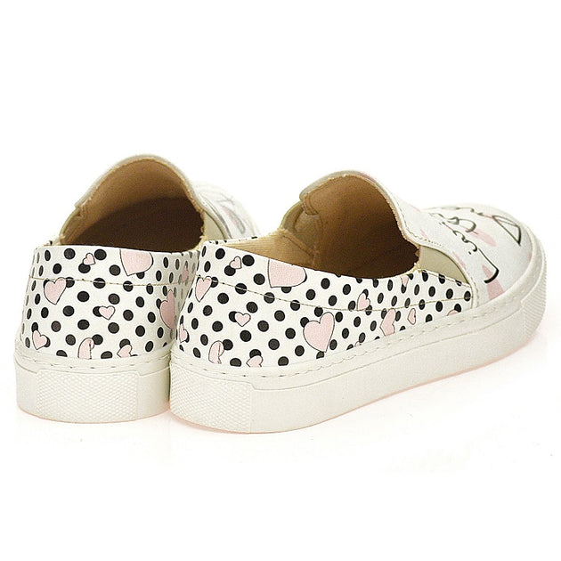  Goby WVN4044 Cute Cat and Girl Women Sneakers Shoes - Goby Shoes UK