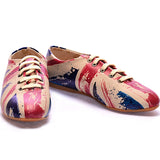 Goby SLV47 Flag Women Ballerinas Shoes - Goby Shoes UK