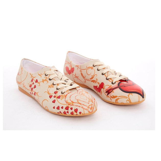 Red Heart Ballerinas Shoes SLV059
