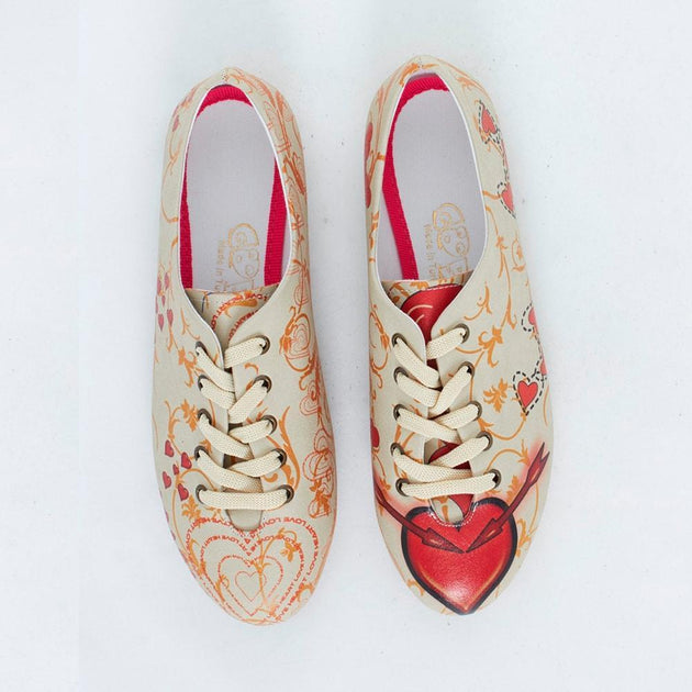 Red Heart Ballerinas Shoes SLV059