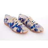 Blue Roses Ballerinas Shoes SLV063, Goby, GOBY Ballerinas Shoes 