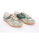 Blue Pattern Ballerinas Shoes SLV069, Goby, GOBY Ballerinas Shoes 