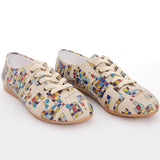  Goby SLV78 Colored Squares Women Ballerinas Shoes - Goby Shoes UK