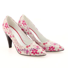 Lovely Flower Heel Shoes STL4001