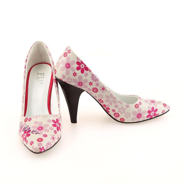 Lovely Flower Heel Shoes STL4001