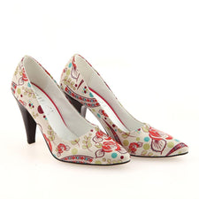 Flowers Heel Shoes STL4004 - Goby GOBY Heel Shoes 